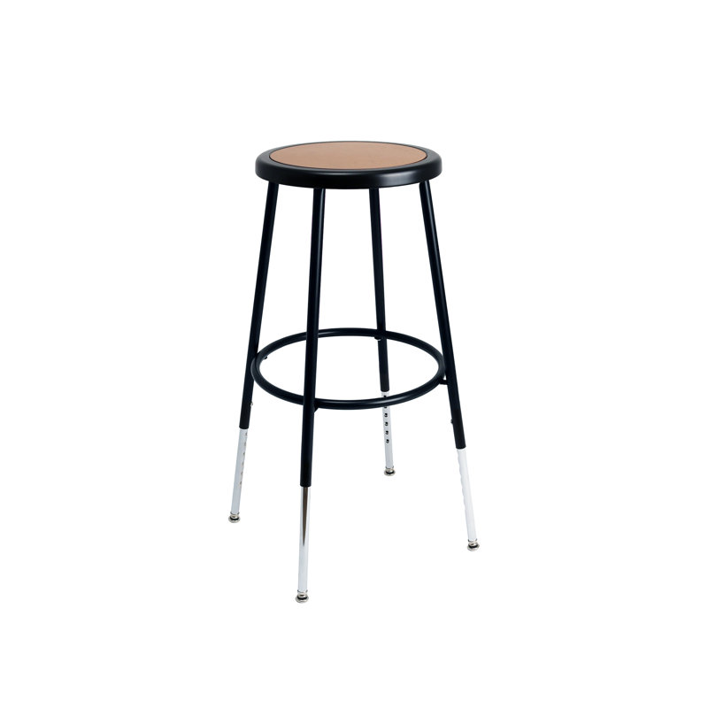 Felix Height Adjustable Steel Stool, Assembly Ready, Bar Stool, Black