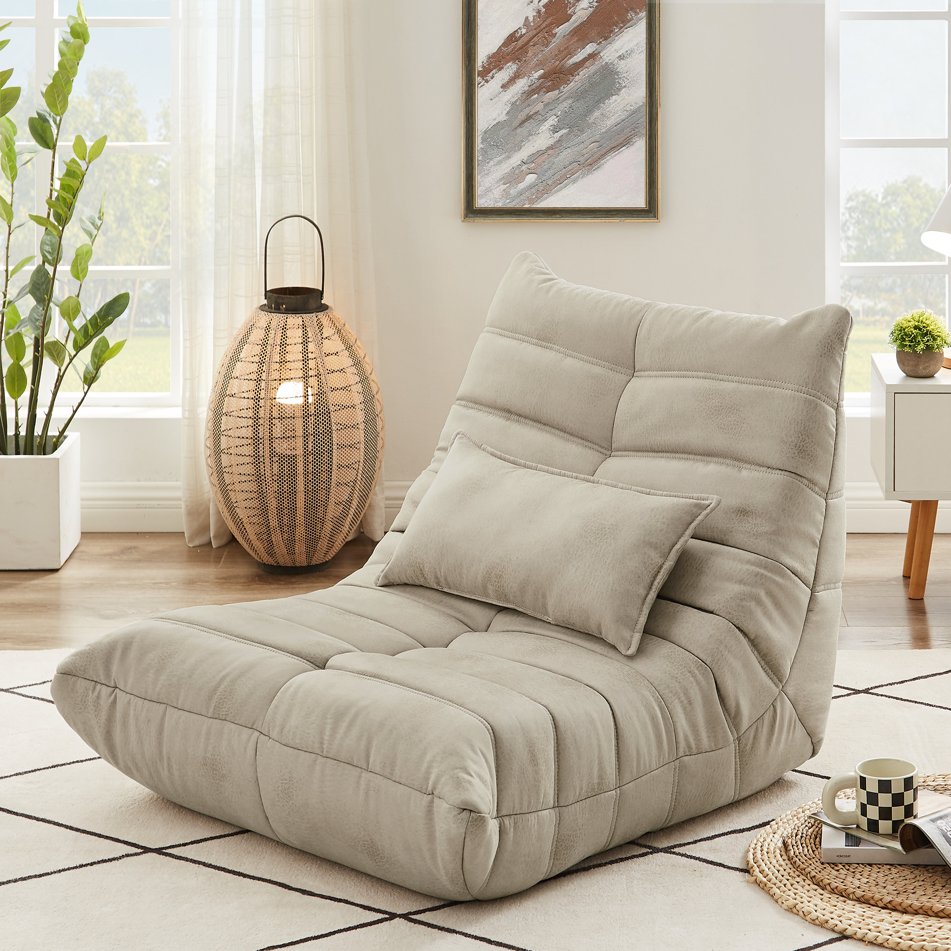 Big Sofa Sack, Ultra Soft Memory Bean Bag Chair, 5-Feet Furniture Living  Room De