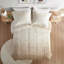 Ensemble de literie confortable en fourrure hirsute ombrée, polyester confortable, style maison