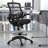 Mignone Mid-Back Transparent Mesh Office Chair with Flip-Up Arms-83161081