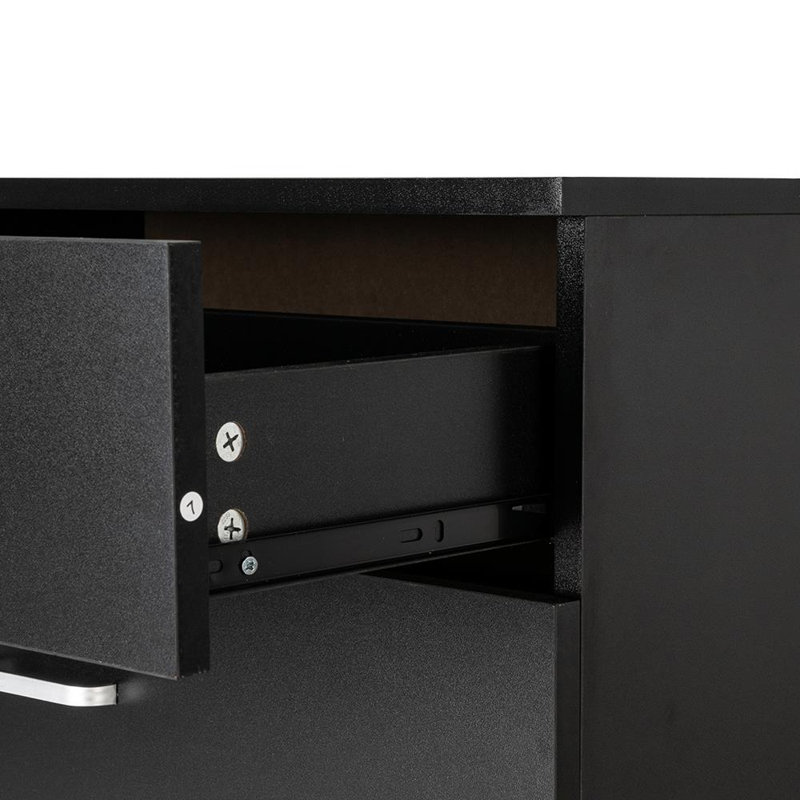 Dieppe 12.99'' W Nightstand, Black