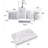 Resin Retro Marble Bathroom Accessory Set