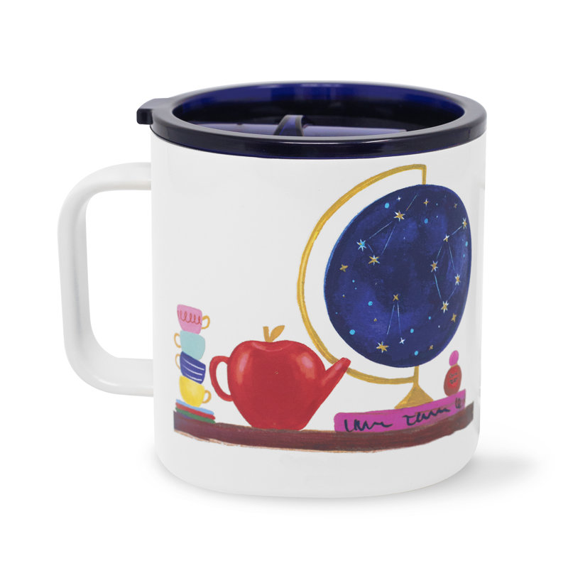16 oz Tasse à café en acier inoxydable, bibliothèque Charmed