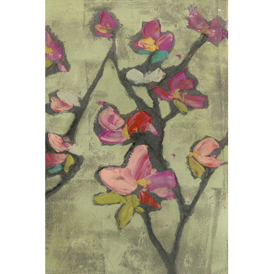 Impasto Flowers III by Jennifer Goldberger - Wrapped Canvas Painting