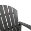 Tabourets de bar d'extérieur en bois d'acacia Adirondack, gris foncé