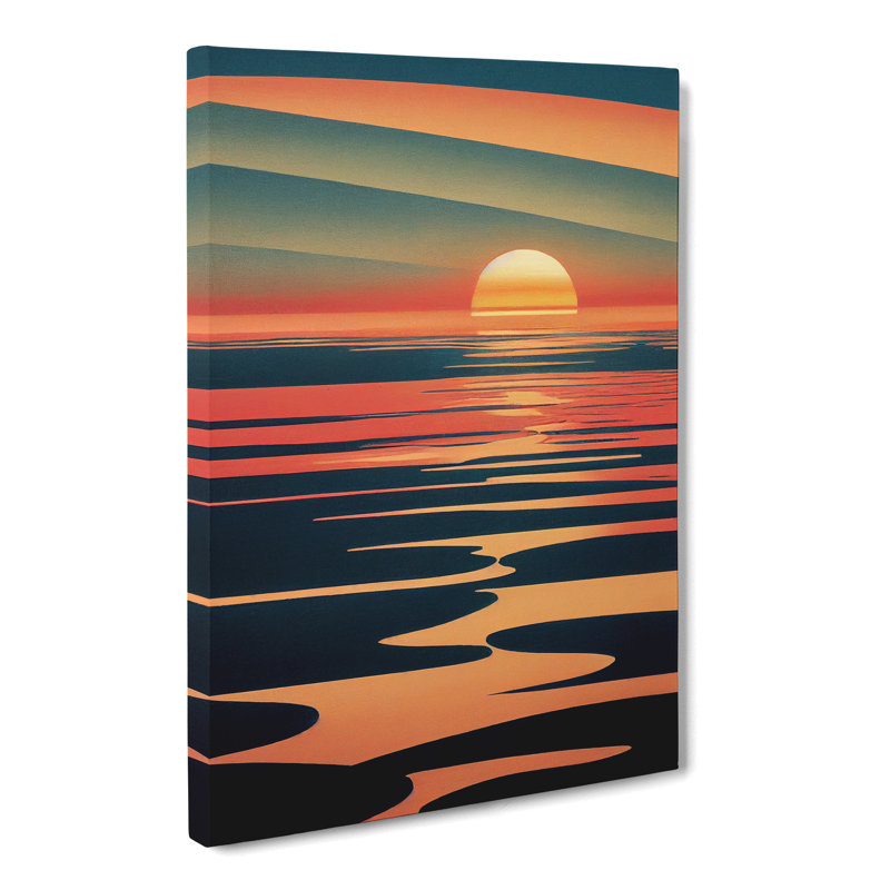 Algoma Sunset Scandinavian Vol.2 - Wrapped Canvas, 50cm H x 35cm W x 3cm D