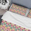 Ensemble de housse de couette multicolore à motif ikat-1958478725