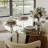 Modern 5/7 Pieces Dining Room Sets, Pre-Assembly Rectangular Dining Table Sets, Sintered Stone Tabletop Kitchen Dining Table Set With Upholstered Chairs-1317012109-1317012110