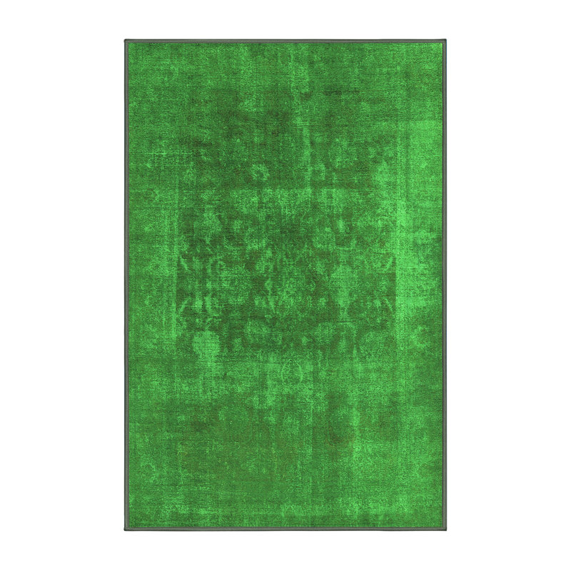 Emett Washable Oriental Indoor Rug, Rectangle 5' x 7'