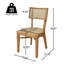 Netro Acacia Wood Dining Chair With Wicker