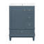 Meuble-lavabo autoportant 24 po avec lavabo en céramique et cadre en bois massif 24 po-324307040-324307046