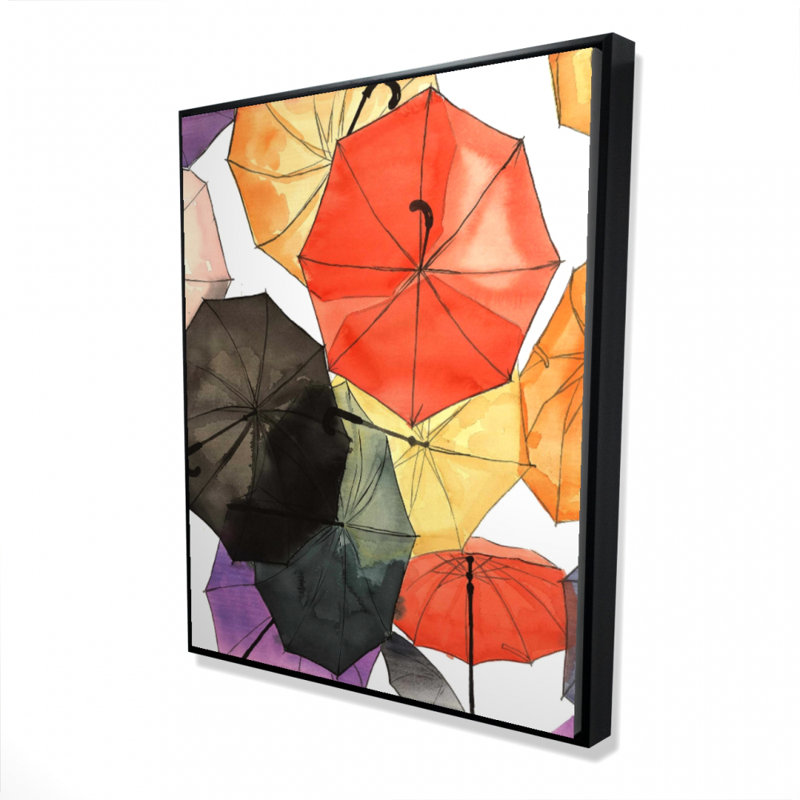 Suspended Umbrellas Print On Canvas