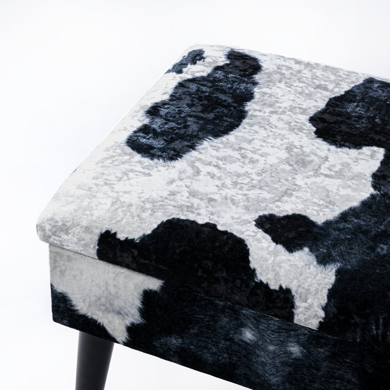 Salvi Polyester Upholstered Storage Bench, 44cm H x 90cm W x 40cm D