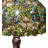 31" High Trillium & Violet Table Lamp