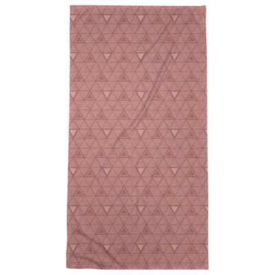 Serviette de plage classique à motif de triangles dessinés à la main