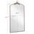 Full Length Mirror 36X66 Inch Vintage Ornate Arched Floor Mirror Metal Framed Mirror Dressing Mirror Oversized Wall Mirror, For Entryway, Living Room, Bedroom, Clothing Shop,  Antique Bronze