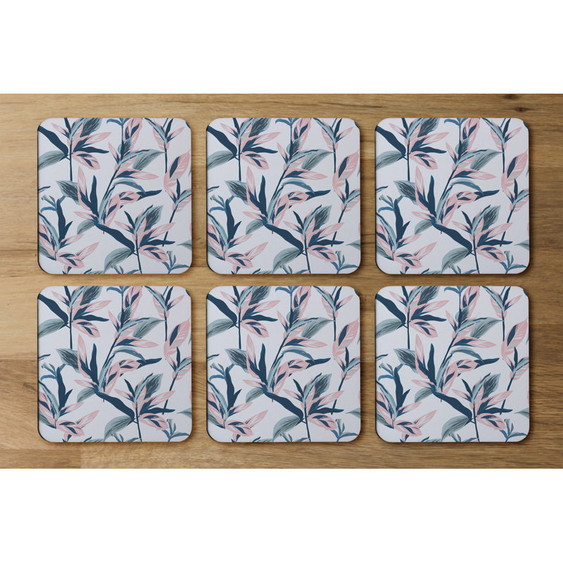 Square 6 Piece Coaster Set