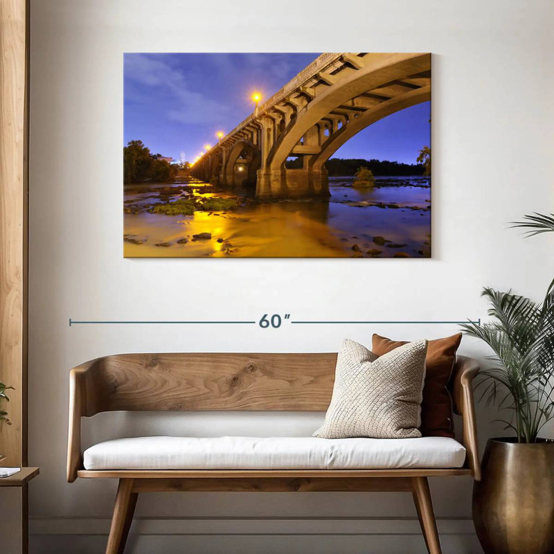 Lit Gervais Street Bridge, 30" H x 45" W