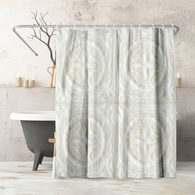 ADWAITA Marble Bathroom Shower CurtainGrey and White Fabric Shower Curtain+ Hooks - International Society of Hypertension