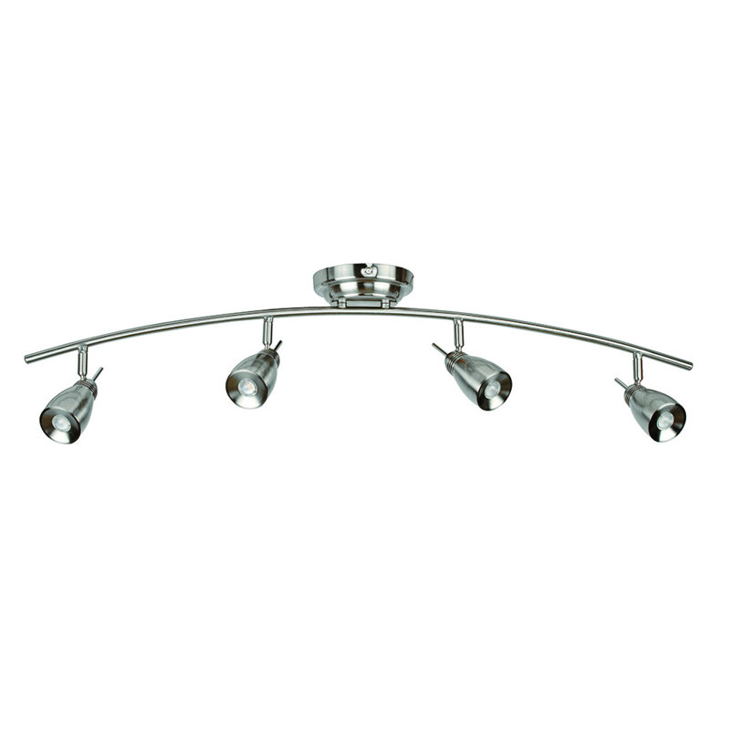37'' 4 -Light Fixed Track Track Kit with Dimmable and Adjustable Head