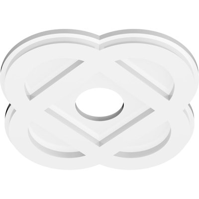 Charlotte Architectural Grade PVC Contemporary Ceiling Medallion 3" Inside Diameter