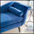 Chaise Lounge With Scroll Arm