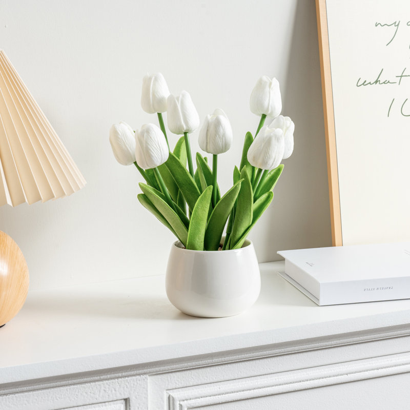 Artificial Flowering Plant in Pot