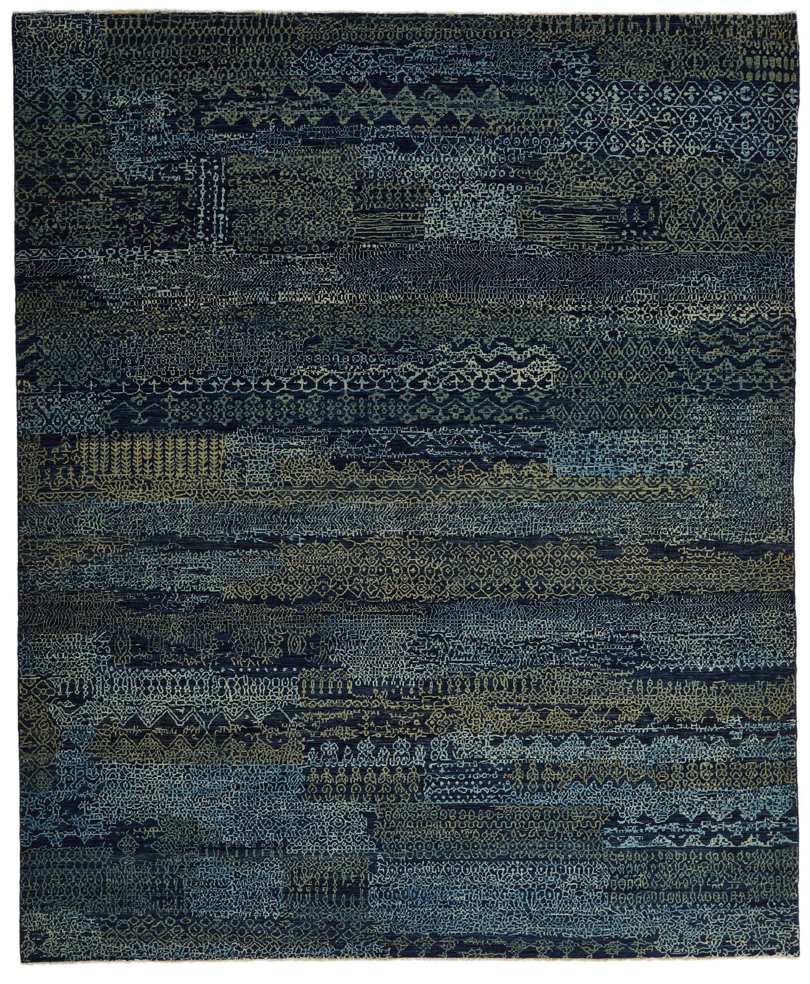 Home and Rugs 8x10 Rust and Navy Traditional Rug | Wayfair