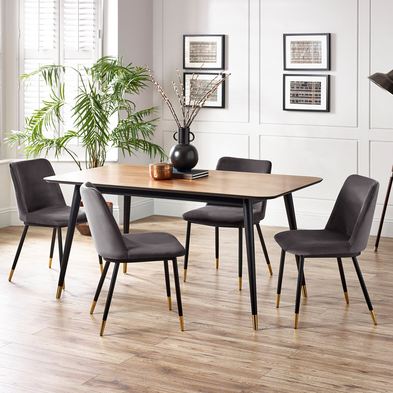Gerson 4 - Person Dining Set, Gray