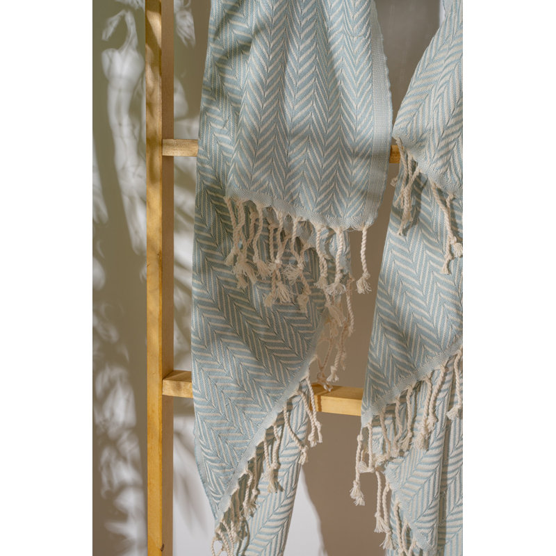 Luxueuse serviette de plage 100% coton Fouta, 39,4 po x 70,9 po | Doux et léger, 7,9 oz / pied carré | Idéal pour la plage, la piscine et le spa | Séchage rapide, entretien facile - lavage délicat à 104 ° F, séchage par culbutage à basse température