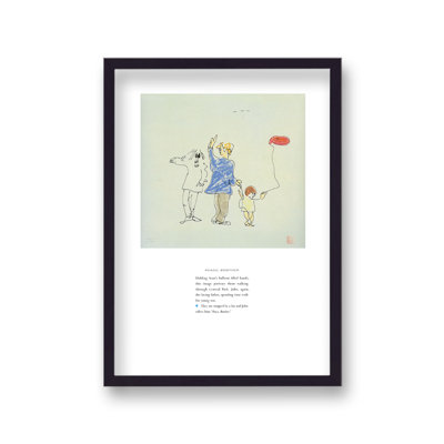 John Lennon Personal Sketch Collection 9 Peace Brother 1 Piece Single Picture Frame Wall Art