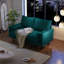 Canapé Masterson moderne, canapé en velours de 58 pouces pour le salon, coussins à ressorts, coussins modernes à assemblage facile avec coussin décoratif pour petits espaces-333266033