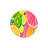 Half Fruit Patterned Multicolor Rug-1373135231