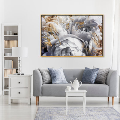 « Her Peony Garden » - impression d'art graphique