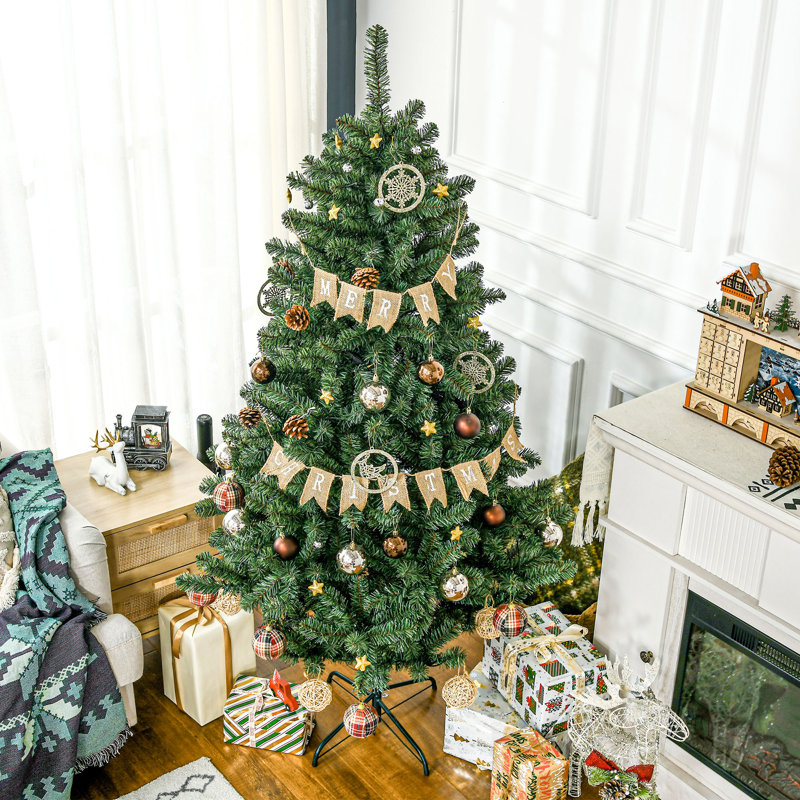 5.91' H Lighted Artificial Pine Christmas Tree