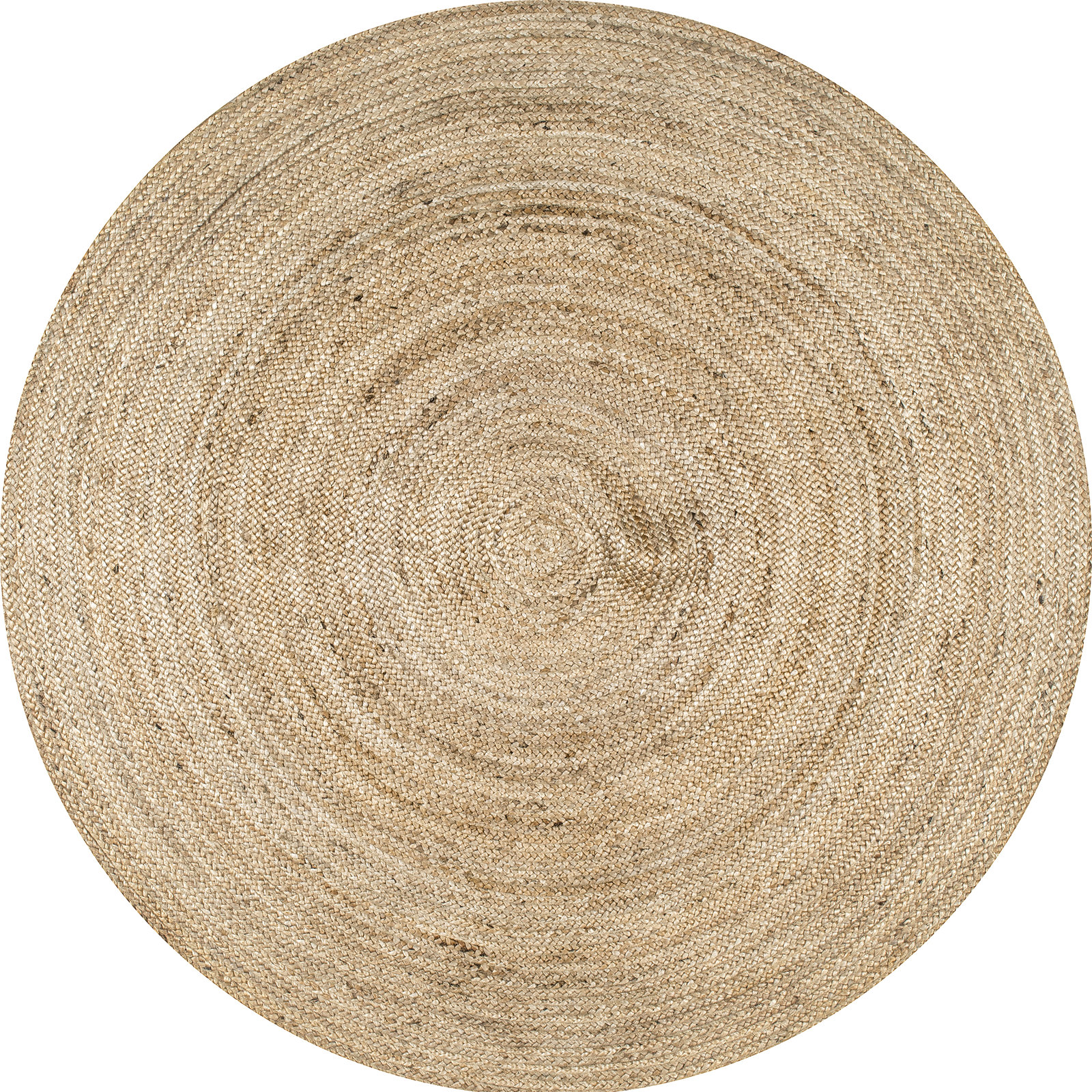 Natural Hand-Woven Jute Rug, Round 10'