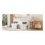 Lit mezzanine simple avec 4 tiroirs, sous l'armoire et les tablettes-1834220599