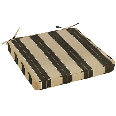 Stripe Indoor/Outdoor Sunbrella Dining Chair Cushion