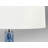 Atrani 28 in. Dappled Blue and White Table Lamp