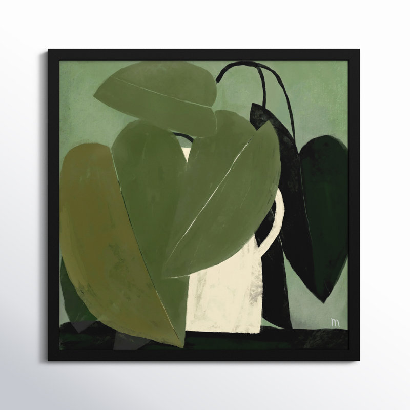 Green On Green Painting by StudioM, Black, 36" H x 36" W