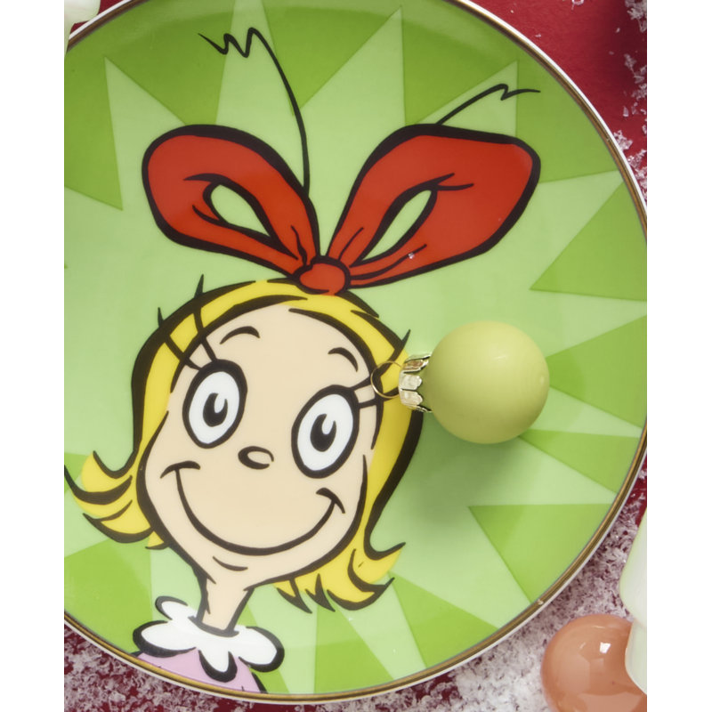 Merry Grinchmas Tidbit Plates, Set of 4