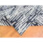 Tapis en laine pure et texturée 9 pi x 12 pi noir et blanc à motif zigzag 8625D22F27E04E1EAB000D7A90DD8FB7