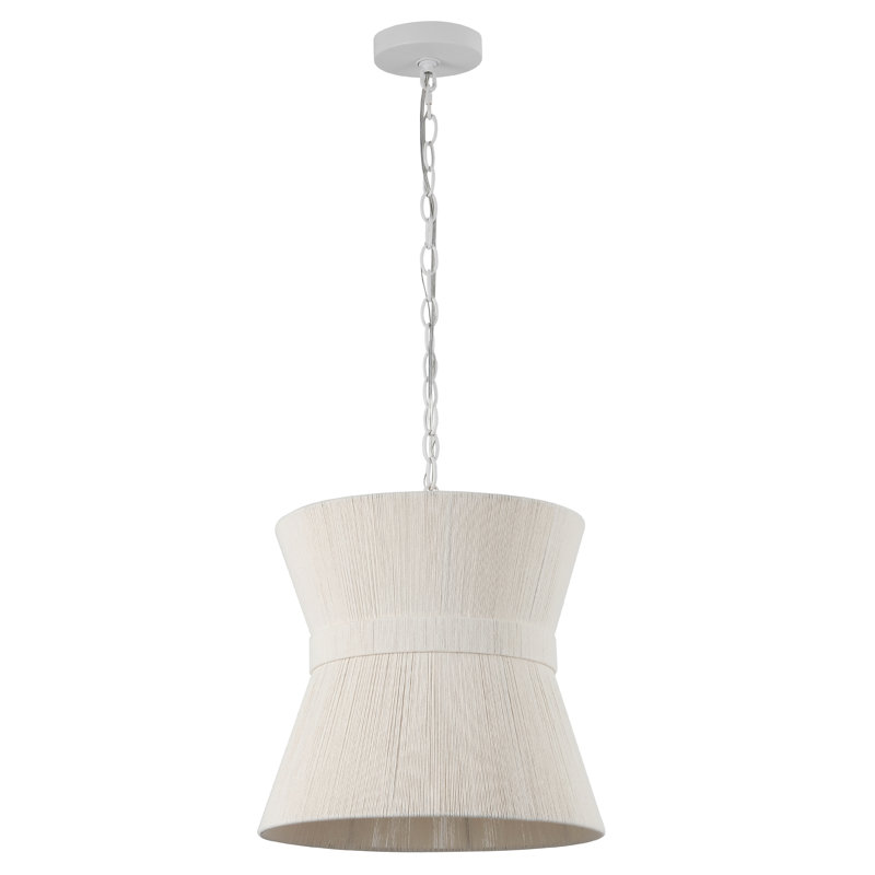 Alora Rattan and Iron Pendant