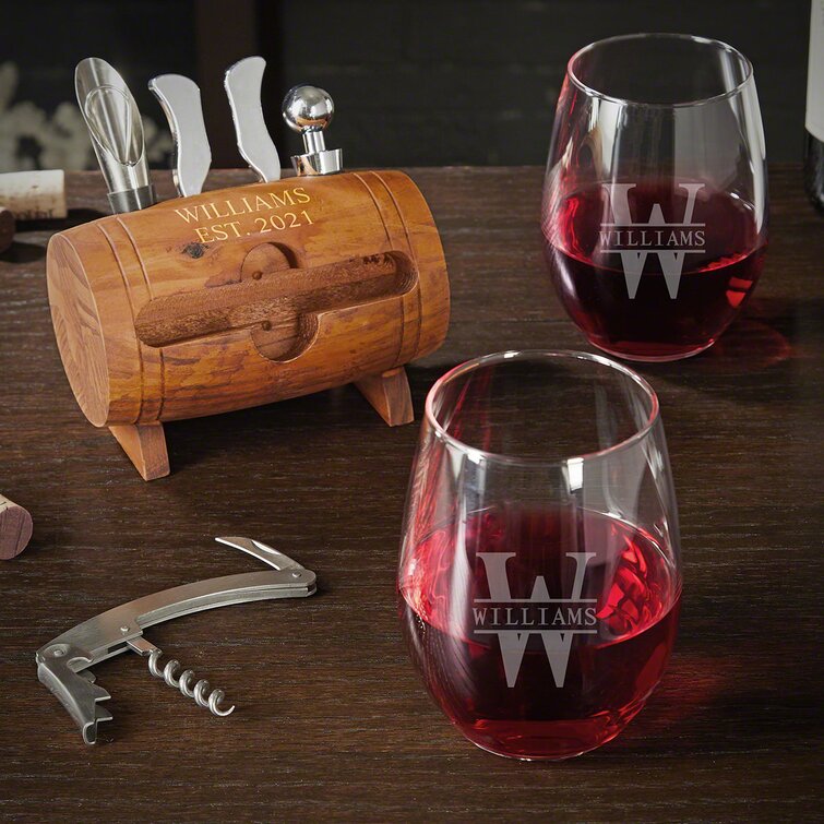 Home Bar Wine Glass Set For Two