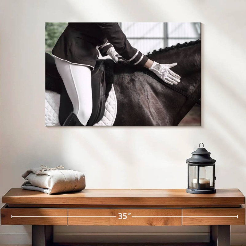 Sireci Jockey On Horseback, 16" H x 24" W