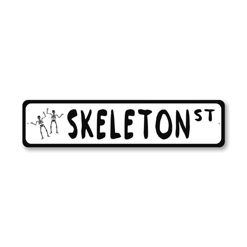 Panneau de signalisation squelette en aluminium, H 6 po x l 24 po x P 0,06 po
