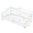 Linen Upholstered L-Shaped Daybed with Semi-Enclosed Design-1002139318-1002139274