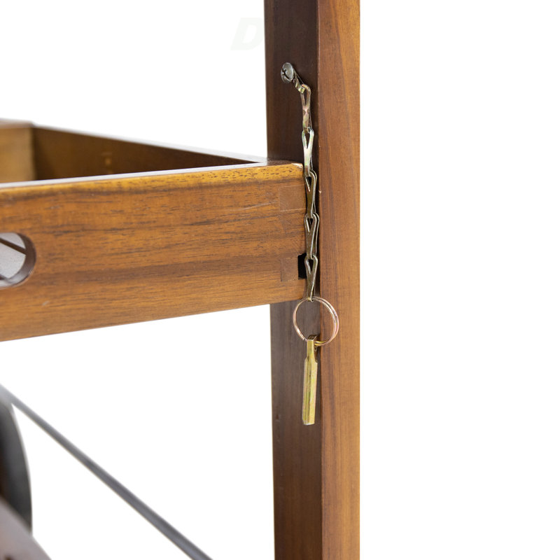 BAR CART, DROP LEAF DESIGN AND WHEELS