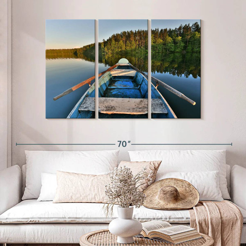 Alvord Forest Lake Boat, 32" H x 50" W