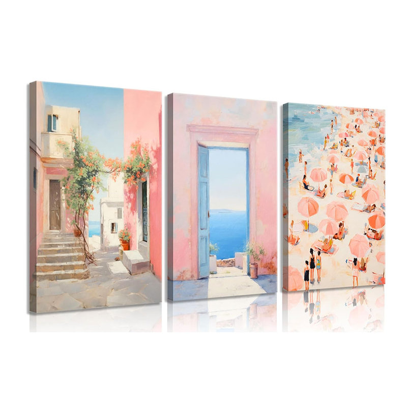 3 Piece Wrapped Canvas Print, 40 cm H x 30 cm W